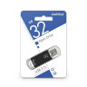 Флеш-диск 32 GB, SMARTBUY V-Cut, USB 2.0, металлический корпус, черный, SB32GBVC-K по низкой цене оптом Краснодар, Москва, Уфа, Казань, Барнаул, Владивосток, Хабаровск, Сахалин, Красноярск, Екатеренбург, 