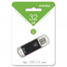 Флеш-диск 32 GB, SMARTBUY V-Cut, USB 2.0, металлический корпус, черный, SB32GBVC-K по низкой цене оптом Краснодар, Москва, Уфа, Казань, Барнаул, Владивосток, Хабаровск, Сахалин, Красноярск, Екатеренбург, 