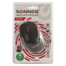 Мышь беспроводная SONNEN M-693, USB, 1600 dpi, 5 кнопок + 1 колесо-кнопка, оптическая, черная, 512645 по низкой цене оптом Краснодар, Москва, Уфа, Казань, Барнаул, Владивосток, Хабаровск, Сахалин, Красноярск, Екатеренбург, 