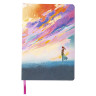 Блокнот А5 (143x210 мм), BRAUBERG VISTA "Color clouds", под кожу, гибкий, 80 л., 112068 по низкой цене оптом 