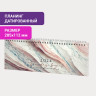 Планинг датированный 2024 285х112мм, STAFF, гребень, картонная обложка, 64л, Marble, 115151 по низкой цене оптом 