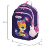 Ранец BRAUBERG QUADRO, 3 отделения, с брелком, "Little fox", СВЕТЯЩИЙСЯ, 37х28х18 см, 270601 по низкой цене оптом 