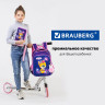 Ранец BRAUBERG QUADRO, 3 отделения, с брелком, "Little fox", СВЕТЯЩИЙСЯ, 37х28х18 см, 270601 по низкой цене оптом 