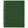 Тетрадь на кольцах А5 (180х220 мм), 120 листов, под кожу, BRAUBERG "Joy", зелёный/светло-зелёный, 129991 по низкой цене оптом 