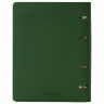 Тетрадь на кольцах А5 (180х220 мм), 120 листов, под кожу, BRAUBERG "Joy", зелёный/светло-зелёный, 129991 по низкой цене оптом 