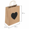 Пакет подарочный КОМПЛЕКТ 7 шт., 26x13x32 см, скретч-слой + стилус, "Heart on Kraft", ЗОЛОТАЯ СКАЗКА, 591971 по низкой цене оптом 