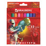 Фломастеры BRAUBERG "Star Patrol", 12 цв., вентилируемый колп., карт. упаковка, увелич. срок службы, 150544 по низкой цене оптом 
