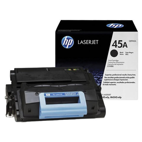 Картридж лазерный HP (Q5945A) LaserJet M4345, №45А, оригинальный, ресурс 20000 страниц по низкой цене оптом 