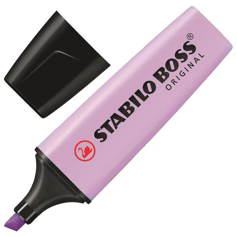 Текстовыделитель STABILO "Boss Pastel", ЛАВАНДОВЫЙ, линия 2-5 мм, 70/155 по низкой цене оптом Краснодар, Москва, Уфа, Казань, Барнаул, Владивосток, Хабаровск, Сахалин, Красноярск, Екатеренбург, 