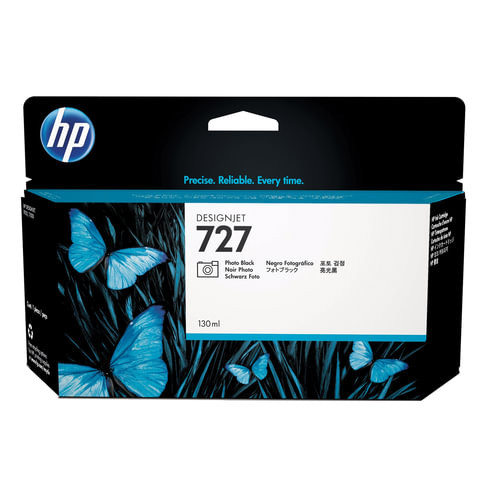 Картридж струйный для плоттера HP (B3P23A) Designjet T920/1500, №727, черный фото, 130 мл, оригинальный по низкой цене оптом 