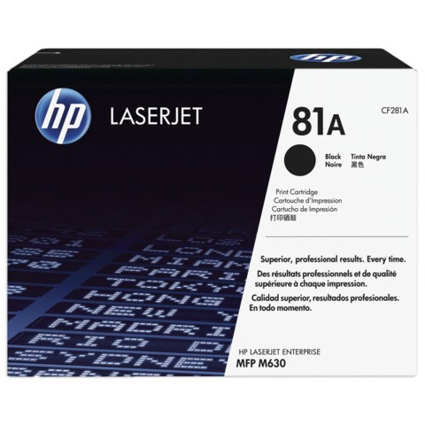 Картридж лазерный HP (CF281A) LaserJet M604n/M604dn/M605/M606/M630, №81A, оригинальный, ресурс 10500 страниц по низкой цене оптом 