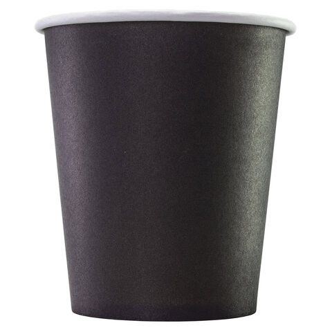 Стакан одноразовый бумажный 250мл, КОМПЛЕКТ 50шт, односл., ЧЕРНЫЕ, х/г, ФОРМАЦИЯ, HB8, HB80-280-0458 по низкой цене оптом Стакан одноразовый бумажный 250мл, КОМПЛЕКТ 50шт, односл., ЧЕРНЫЕ, х/г, ФОРМАЦИЯ, HB8, HB80-280-0458 по низкой цене оптом