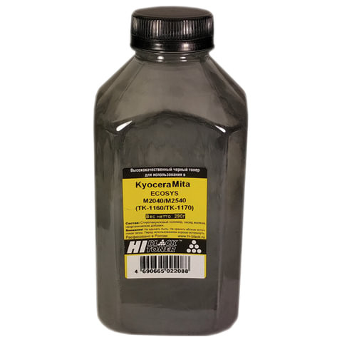 Тонер HI-BLACK для KYOCERA ECOSYS M2040/2540/2640, фасовка 290 г, 9912214900912 по низкой цене оптом 