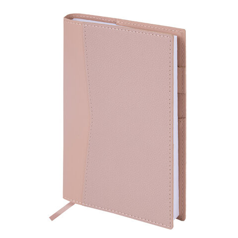Ежедневник недатированный В6 130х185мм BRAUBERG "Gleam", под кожу, 160л, розовый, 116219 по низкой цене оптом Ежедневник недатированный В6 130х185мм BRAUBERG "Gleam", под кожу, 160л, розовый, 116219 по низкой цене оптом