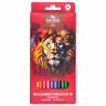 Карандаши цветные KOH-I-NOOR "RED LION" 12 цветов, шестигранные, 2,8 мм, натуральное дерево, 3552/12, 3552012063KS по низкой цене оптом Краснодар, Москва, Уфа, Казань, Барнаул, Владивосток, Хабаровск, Сахалин, Красноярск, Екатеренбург, 