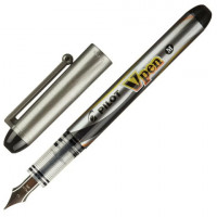 Ручка перьевая PILOT V-Pen, СИНЯЯ, корпус серый, линия письма 0,58мм, SVP-4M L