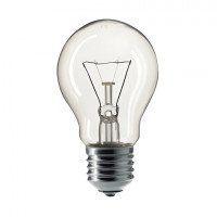 Лампа накаливания PHILIPS A55 CL E27, 75 Вт, грушевидная, прозрачная, колба d = 55 мм, цоколь E27, 354594