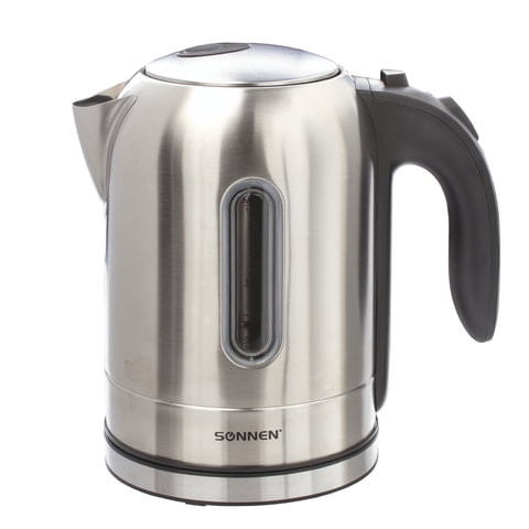 Чайник SONNEN KT-1755, 1,7 л, 2200 Вт, закрытый нагревательный элемент, нержавеющая сталь, 453419 по низкой цене оптом Краснодар, Москва, Уфа, Казань, Барнаул, Владивосток, Хабаровск, Сахалин, Красноярск, Екатеренбург, 