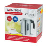 Чайник SONNEN KT-1755, 1,7 л, 2200 Вт, закрытый нагревательный элемент, нержавеющая сталь, 453419 по низкой цене оптом Краснодар, Москва, Уфа, Казань, Барнаул, Владивосток, Хабаровск, Сахалин, Красноярск, Екатеренбург, 