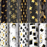Бумага упаковочная новогодняя "Black.Gold.White" 70*100см, 10 дизайнов ассорти ЗОЛОТАЯ СКАЗКА, 592052 по низкой цене оптом 