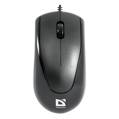 Мышь проводная DEFENDER Optimum MB-150, РАЗЪЕМ PS/2, 2 кнопки + 1 колесо-кнопка, оптическая, черная, 52150 по низкой цене оптом Краснодар, Москва, Уфа, Казань, Барнаул, Владивосток, Хабаровск, Сахалин, Красноярск, Екатеренбург, 