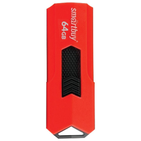 Флеш-диск 64 GB SMARTBUY Stream USB 3.0, красный, SB64GBST-R3 по низкой цене оптом Краснодар, Москва, Уфа, Казань, Барнаул, Владивосток, Хабаровск, Сахалин, Красноярск, Екатеренбург, 