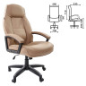 Кресло офисное BRABIX "Formula EX-537", экокожа, песочное, 531390 по низкой цене оптом Краснодар, Москва, Уфа, Казань, Барнаул, Владивосток, Хабаровск, Сахалин, Красноярск, Екатеренбург, 