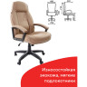 Кресло офисное BRABIX "Formula EX-537", экокожа, песочное, 531390 по низкой цене оптом Краснодар, Москва, Уфа, Казань, Барнаул, Владивосток, Хабаровск, Сахалин, Красноярск, Екатеренбург, 
