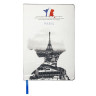 Блокнот А5 (143x210 мм), BRAUBERG VISTA "Paris", под кожу, твердый, 80 л., 112069 по низкой цене оптом 
