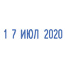 Датер-мини месяц буквами, оттиск 22х4 мм, синий, TRODAT 4820, корпус черный, 73930 по низкой цене оптом 