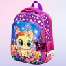 Ранец BRAUBERG QUADRO, 3 отделения, с брелком, "Charming kitten", 37х28х18 см, 270602 по низкой цене оптом Краснодар, Москва, Уфа, Казань, Барнаул, Владивосток, Хабаровск, Сахалин, Красноярск, Екатеренбург, 