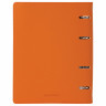 Тетрадь на кольцах А5 (180х220 мм), 120 листов, под кожу, BRAUBERG "Joy", оранжевый/светло-оранжевый, 129992 по низкой цене оптом 