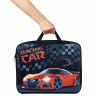 Папка на молнии с ручками BRAUBERG А4, 1 отделение, полиэстер, ширина 80 мм, "Racing Car", 271132 по низкой цене оптом 