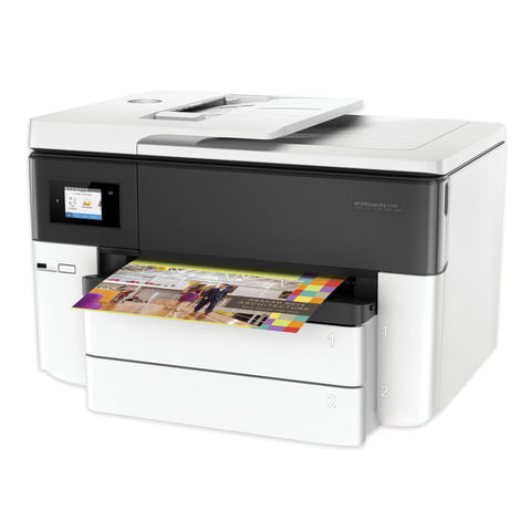 МФУ струйное HP OfficeJet Pro 7740 (принтер, сканер, копир, факс), A3, 22 стр./мин, 30000 стр./м, 4800х1200, ДУПЛЕКС, WI-FI, с/к, G5J38A по низкой цене оптом 