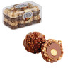 Конфеты FERRERO "Rocher", шоколадные, 200 г, пластиковая упаковка, 77070887 по низкой цене оптом 