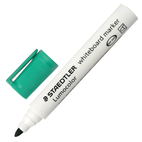 Маркер стираемый для белой доски ЗЕЛЕНЫЙ, STAEDTLER (Германия) "Lumocolor", 2 мм, 351-5 по низкой цене оптом 