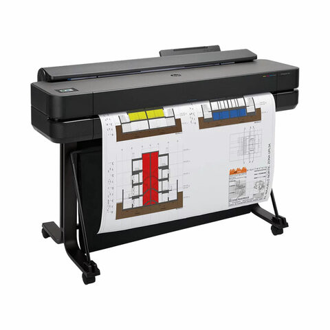 Плоттер HP DesignJet T650 36" (5HB10A), A0, Wi-Fi, сетевая карта, с подставкой по низкой цене оптом 