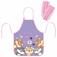 Фартук с нарукавниками для уроков труда ЮНЛАНДИЯ, регулировка по росту, 46х54 см, Best fellows, 273630