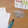 Скрепки STAFF "EVERYDAY", 28 мм, металлические, 100 шт., в картонной коробке, Россия, 220012 по низкой цене оптом 