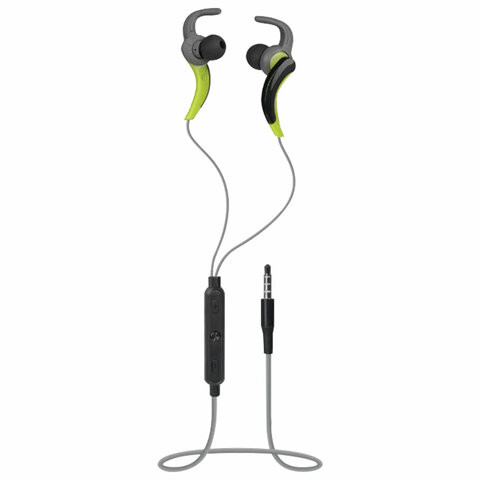 Наушники с микрофоном (гарнитура) вкладыши DEFENDER OutFit W765, проводные, 1,5 м, серые с желтым, 63765 по низкой цене оптом Краснодар, Москва, Уфа, Казань, Барнаул, Владивосток, Хабаровск, Сахалин, Красноярск, Екатеренбург, 