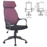 Кресло офисное BRABIX PREMIUM "Galaxy EX-519", ткань, черное/терракотовое, 531570 по низкой цене оптом 