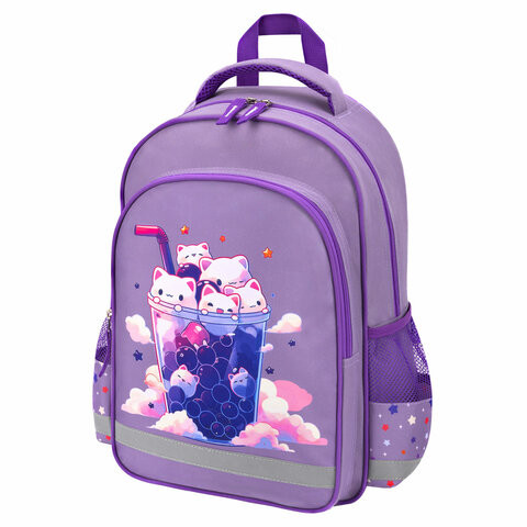 Рюкзак ПИФАГОР SCHOOL, 1 отделение, 3 кармана, Bubble tea, 38x28х14 см, 273164 по низкой цене оптом 