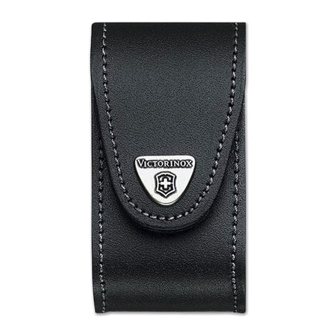Подарочный чехол для ножей VICTORINOX «Champ», кожа, черный, на липучке, толщина 5-8 уровней, блистер, 4.0521.31 по низкой цене оптом 
