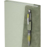 Ежедневник недатированный А5 145х215мм BRAUBERG Stitch, под кожу, магнит, 160л, оливковый, 116588 по низкой цене оптом 