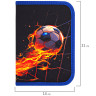 Пенал BRAUBERG, 1 отделение, 2 откидные планки, полиэстер, 21х14 см, Burning ball, 273529 по низкой цене оптом 