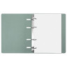 Тетрадь на кольцах А5 (180х220 мм), 120 листов, под кожу, BRAUBERG "Joy", бирюзовый/серо-голубой, 129993 по низкой цене оптом 