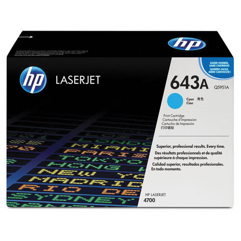 Картридж лазерный HP (Q5951A) ColorLaserJet 4700, голубой, оригинальный, ресурс 10000 страниц по низкой цене оптом 