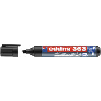 Маркер для белых досок edding 363, скошенный наконечник, 1-5 мм Черный