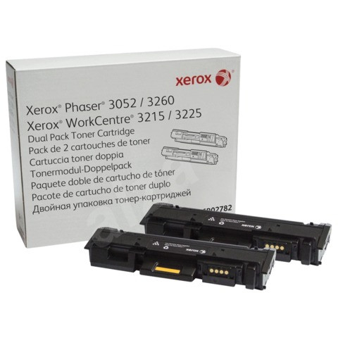 Картридж лазерный XEROX (106R02782) WC 3225/Phaser 3052/3260, оригинальный, КОМПЛЕКТ 2 шт., ресурс 2х3000 страниц по низкой цене оптом 