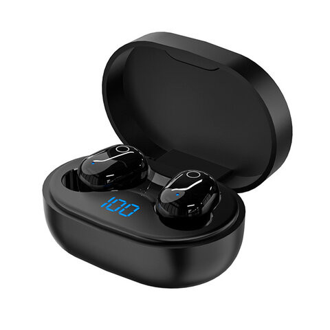 Наушники беспроводные TWS внутриканальные с микрофоном, SONNEN EP-BH25B, bluetooth 5.3, черные, 514125 по низкой цене оптом 